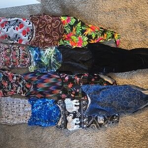 Colorful Patterned Leotard Collection Bundle 14 Small Flip Flop Gymnastics Dance